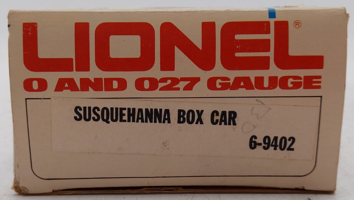 Lionel 6-9402 O Gauge Susquehanna Boxcar #9402 EX/Box