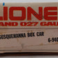 Lionel 6-9402 O Gauge Susquehanna Boxcar #9402 EX/Box