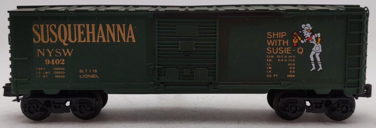 Lionel 6-9402 O Gauge Susquehanna Boxcar #9402 EX/Box