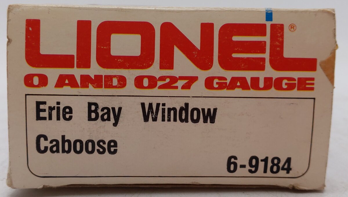 Lionel 6-9184 O Gauge Erie Bay Window Illuminated Caboose #9184 EX/Box
