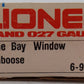 Lionel 6-9184 O Gauge Erie Bay Window Illuminated Caboose #9184 EX/Box