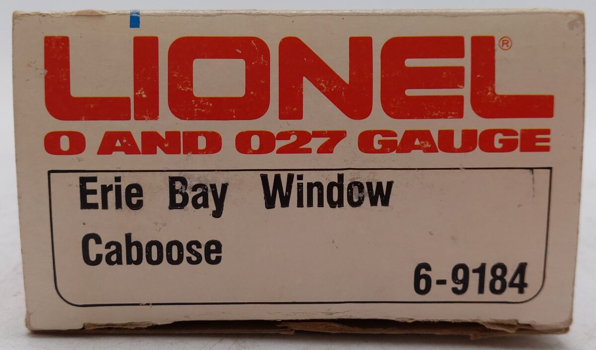 Lionel 6-9184 O Gauge Erie Bay Window Illuminated Caboose #9184 EX/Box