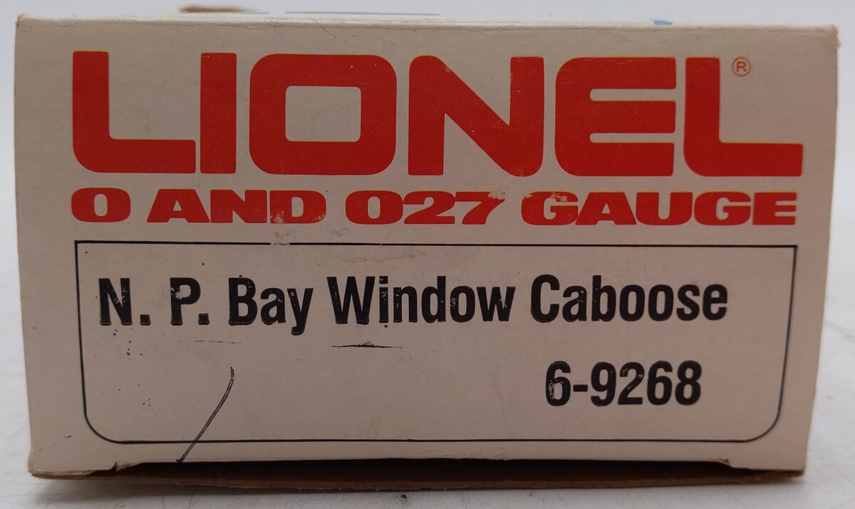 Lionel 6-9268 O Gauge Northern Pacific Bay Window Caboose EX/Box