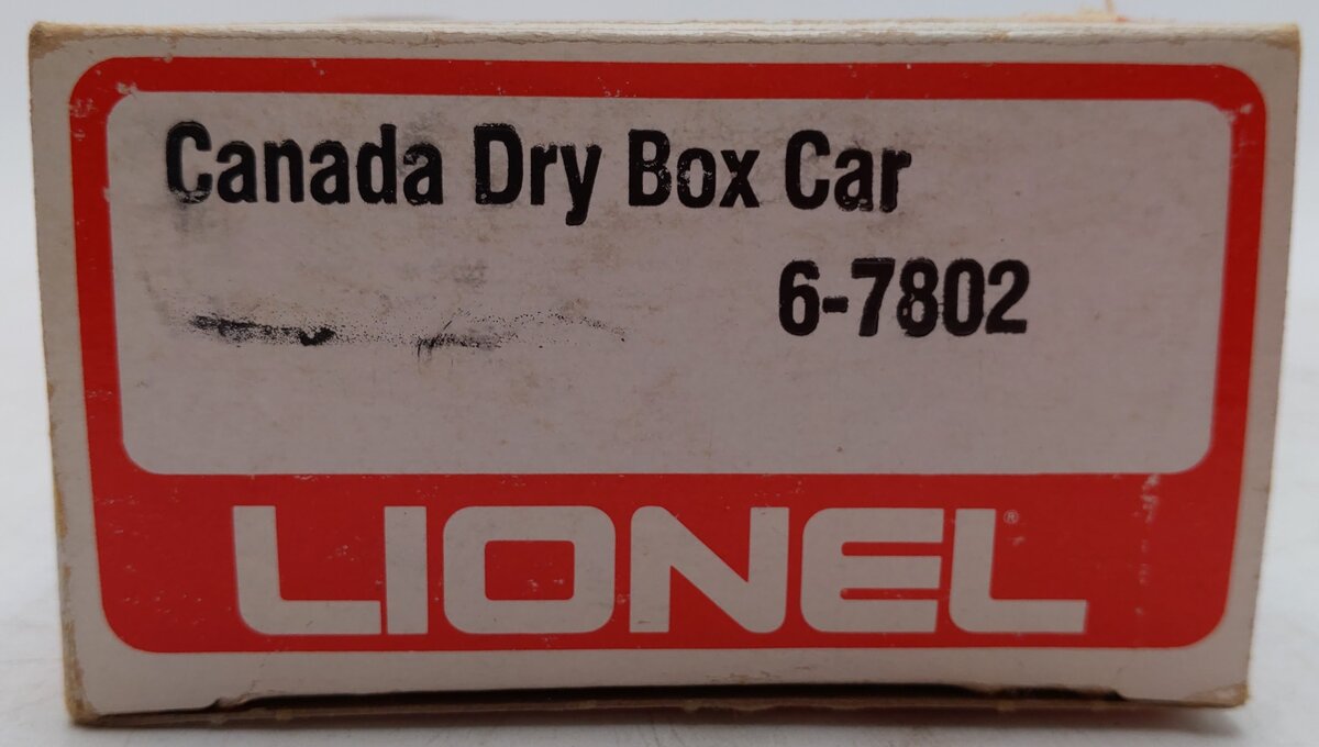 Lionel 6-7802 O Gauge Canada Dry Boxcar #7802 EX/Box