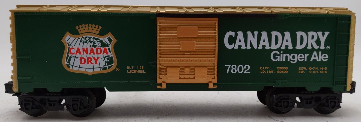 Lionel 6-7802 O Gauge Canada Dry Boxcar #7802 EX/Box