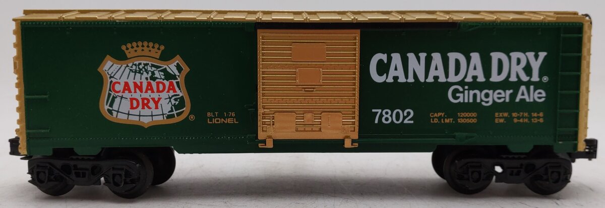 Lionel 6-7802 O Gauge Canada Dry Boxcar #7802 EX/Box