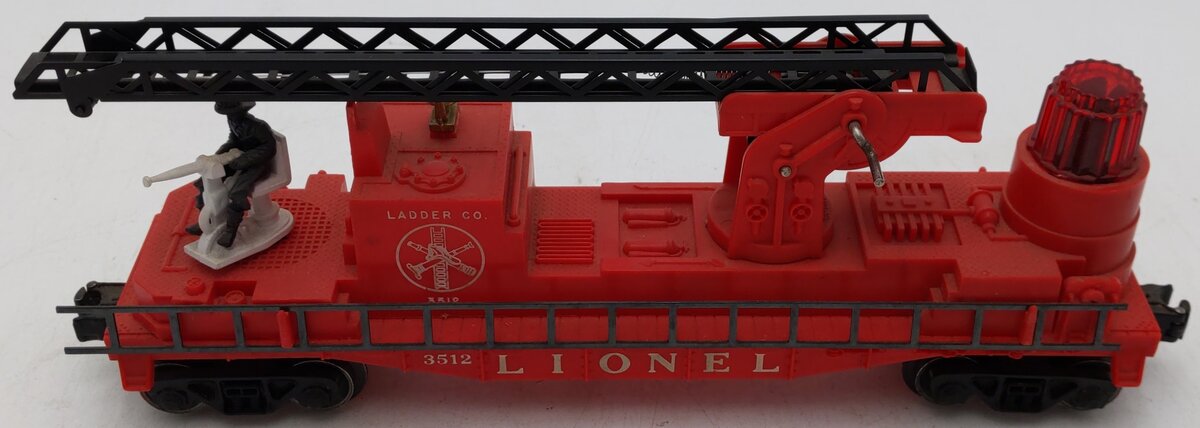 Lionel 3512 Vintage Fire Ladder Car with Ladder EX