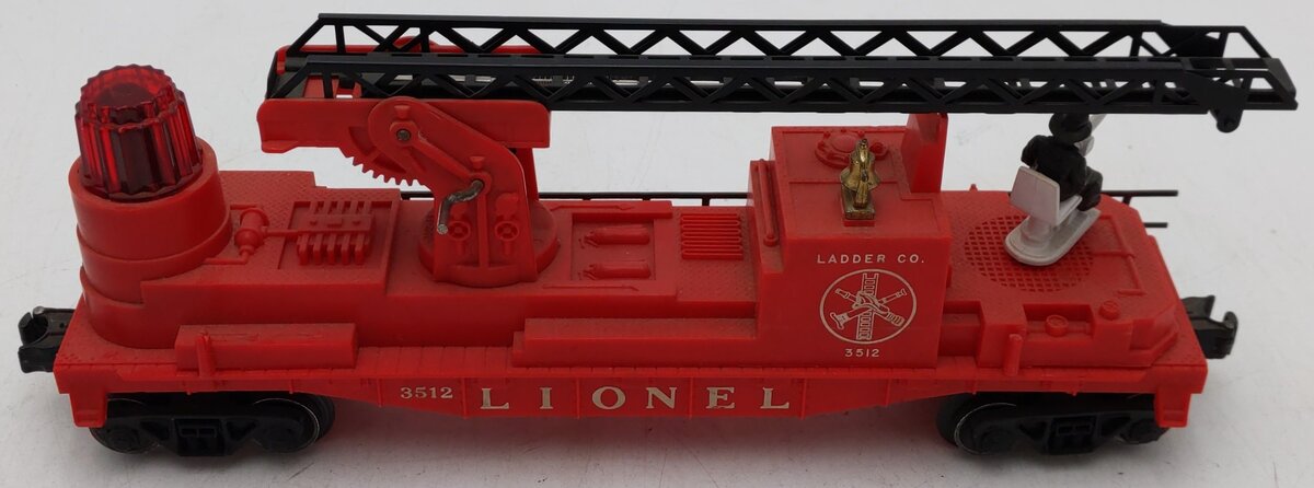 Lionel 3512 Vintage Fire Ladder Car with Ladder EX