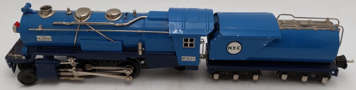 MTH 10-1062-0 O Blue Comet Locomotive and Tender #263E VG