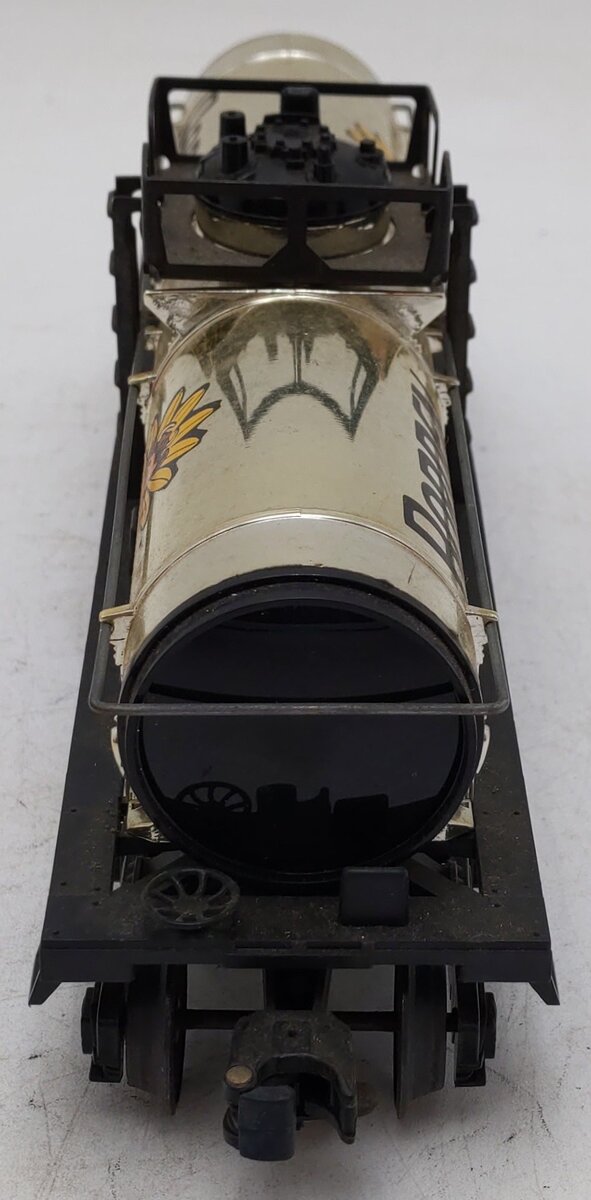 Lionel 6-9154 O Gauge Bordens Plated Gold Tank Car VG/Box
