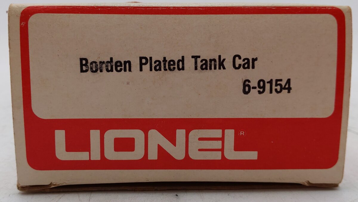 Lionel 6-9154 O Gauge Bordens Plated Gold Tank Car VG/Box