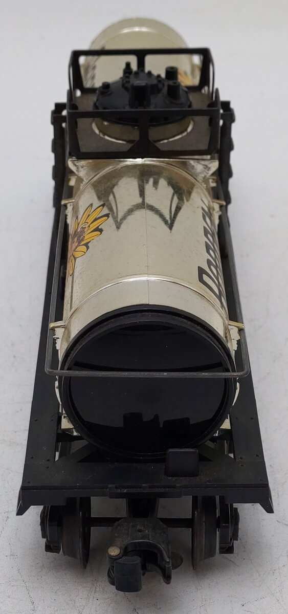 Lionel 6-9154 O Gauge Bordens Plated Gold Tank Car VG/Box