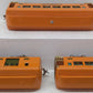 MTH 10-8042 O Orange 710 Series Passenger Car Set (Set of 3) EX