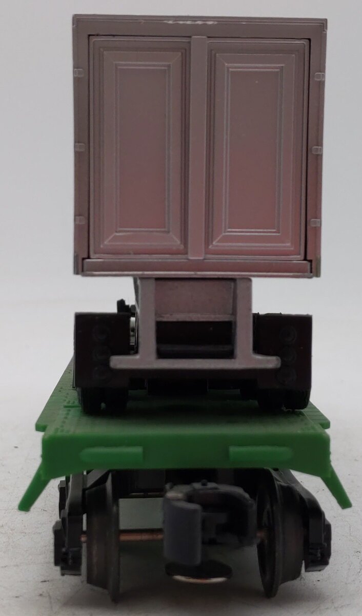 Lionel 6-16308 O Gauge Burlington Northern Flatcar w/Trailer #298224 VG/Box