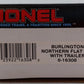 Lionel 6-16308 O Gauge Burlington Northern Flatcar w/Trailer #298224 VG/Box