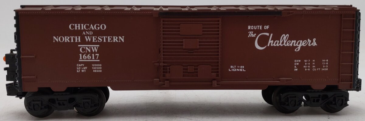 Lionel 6-16617 O Gauge Chicago & Northwestern Boxcar with ETD VG/Box