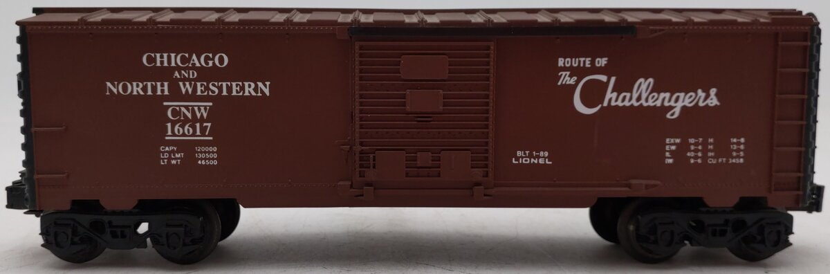Lionel 6-16617 O Gauge Chicago & Northwestern Boxcar with ETD VG/Box