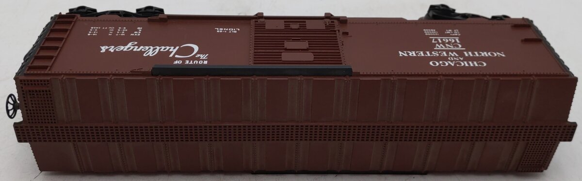 Lionel 6-16617 O Gauge Chicago & Northwestern Boxcar with ETD VG/Box