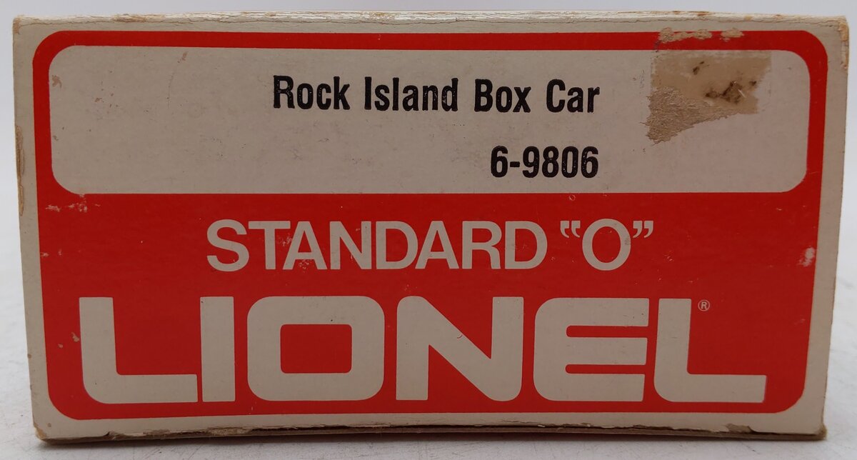 Lionel 6-9806 O Gauge Rock Island Boxcar #9806 VG/Box