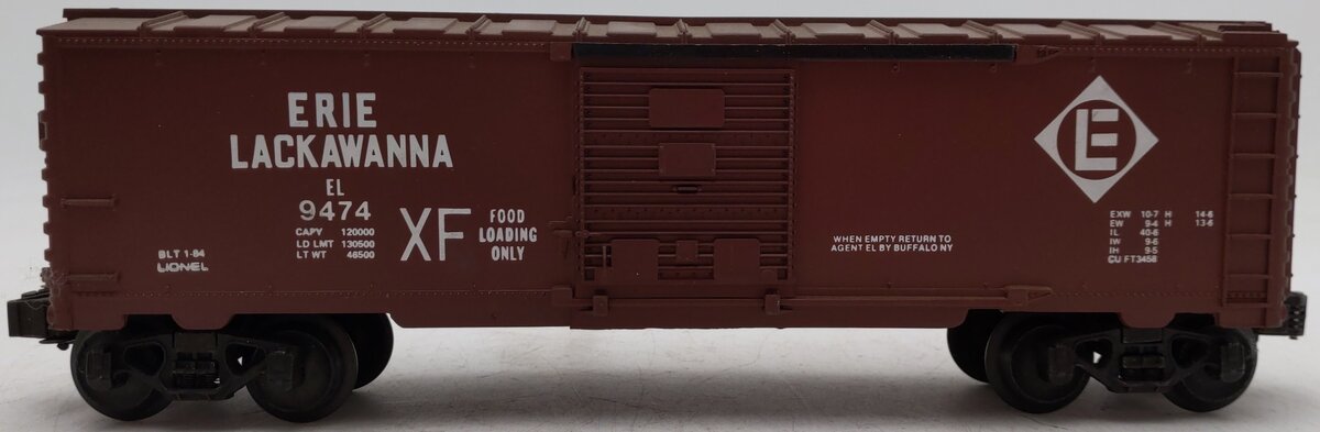Lionel 6-9474 O Gauge Erie Lackawanna Boxcar VG/Box