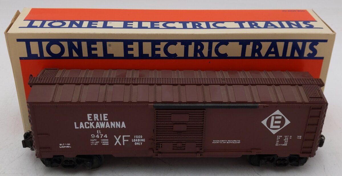 Lionel 6-9474 O Gauge Erie Lackawanna Boxcar VG/Box