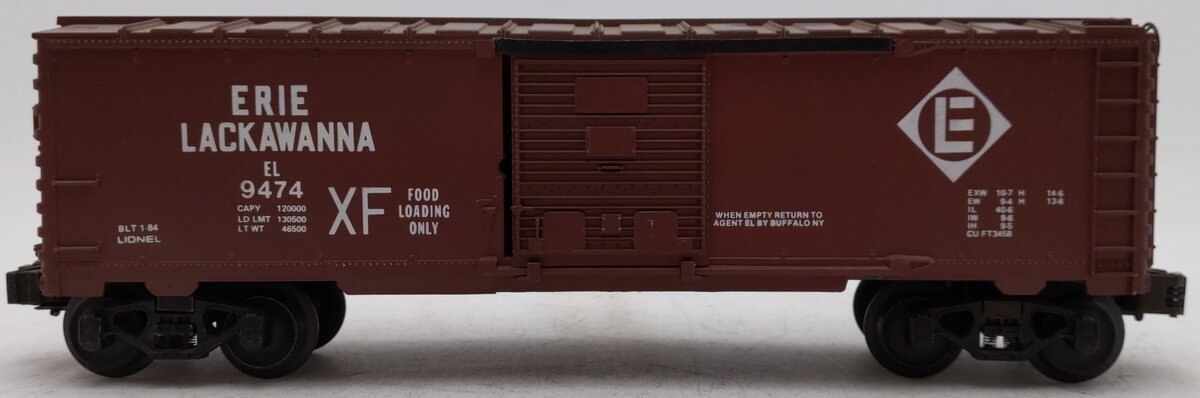 Lionel 6-9474 O Gauge Erie Lackawanna Boxcar VG/Box