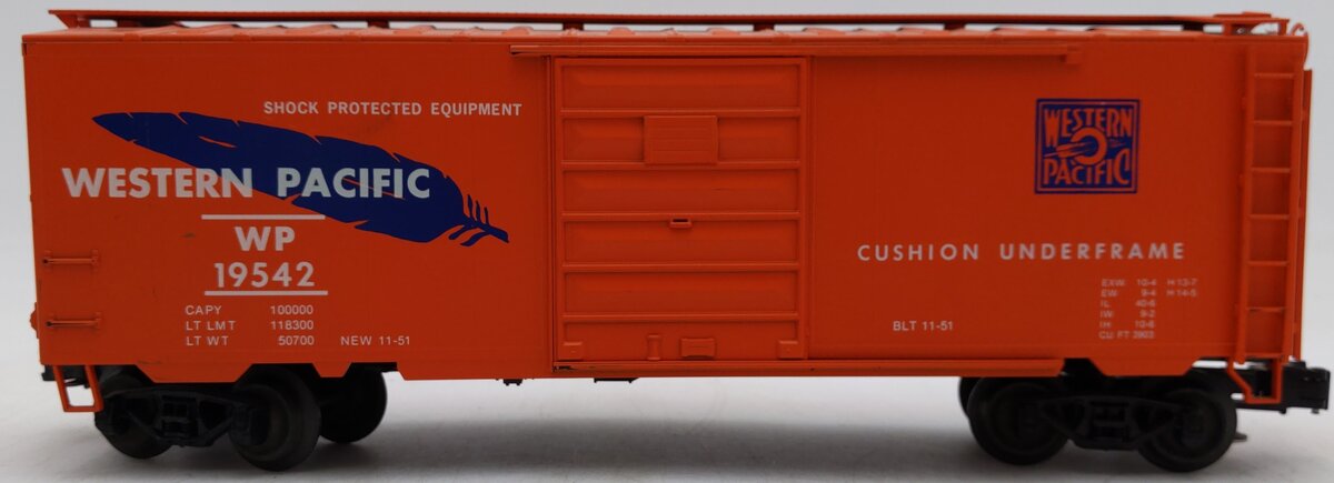 Weaver 19542 Western Pacific Boxcar VG/Box