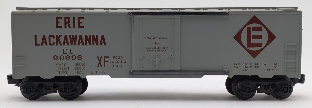 O Gauge Erie Lackawanna Boxcar #90698 VG