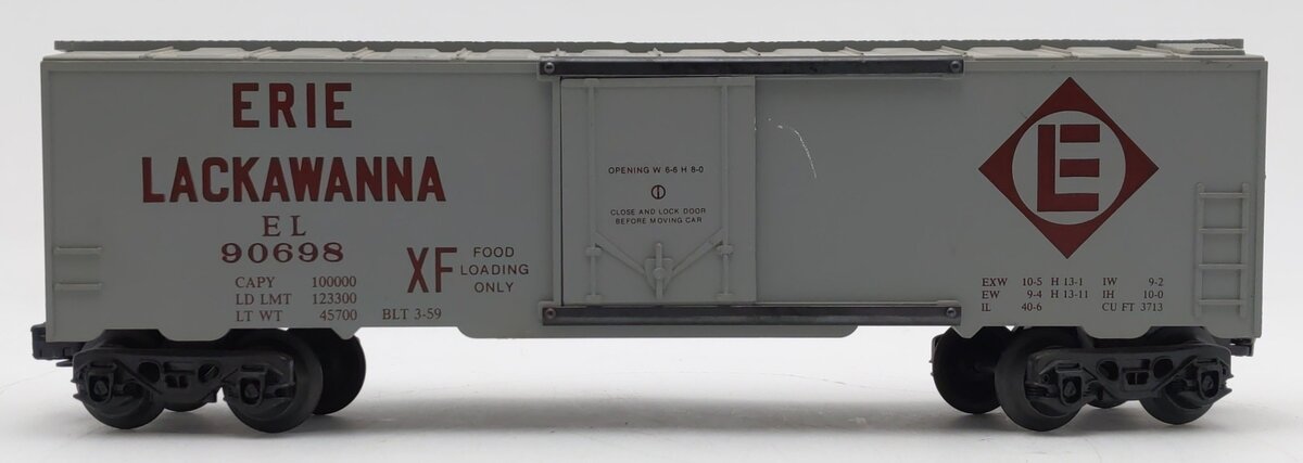 O Gauge Erie Lackawanna Boxcar #90698 VG