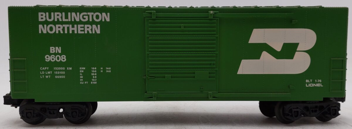 Lionel 6-9608 O Gauge Burlington Northern Hi-Cube Boxcar EX/Box