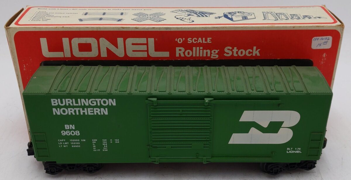 Lionel 6-9608 O Gauge Burlington Northern Hi-Cube Boxcar EX/Box