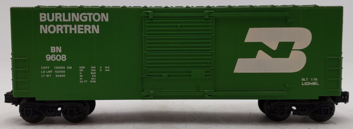 Lionel 6-9608 O Gauge Burlington Northern Hi-Cube Boxcar EX/Box