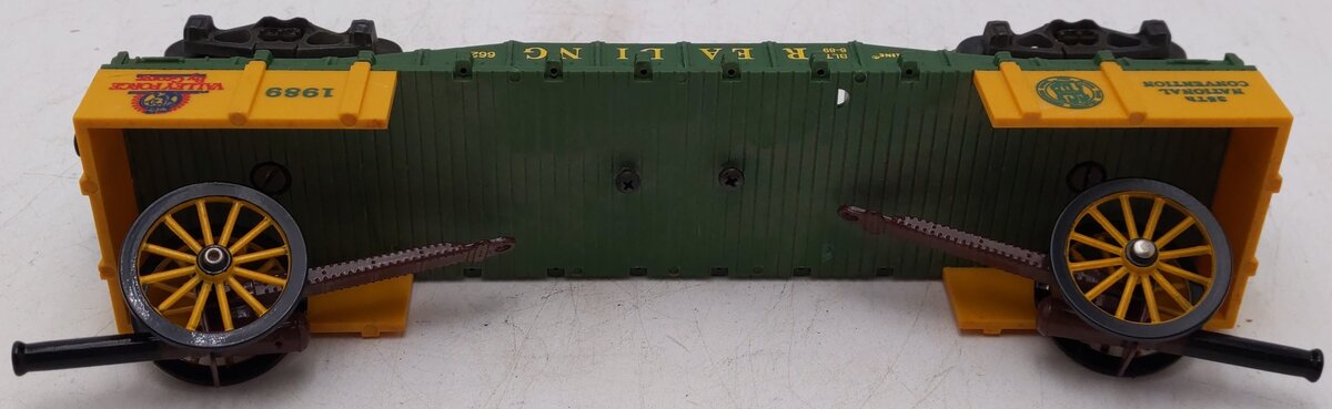 K-Line K6620 O Gauge Reading TCA-1989  Flatcar w/ Civil War Cannons VG/Box