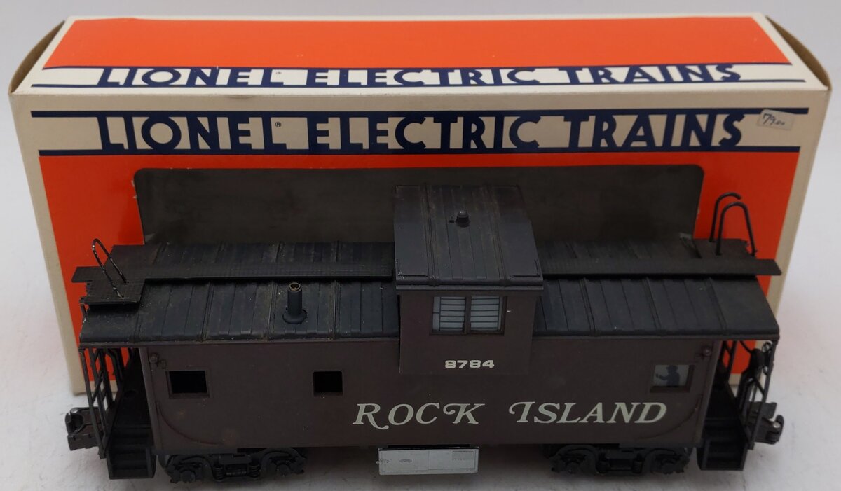Lionel O Gauge Custom Built Rock Island Caboose Car #8784/Box