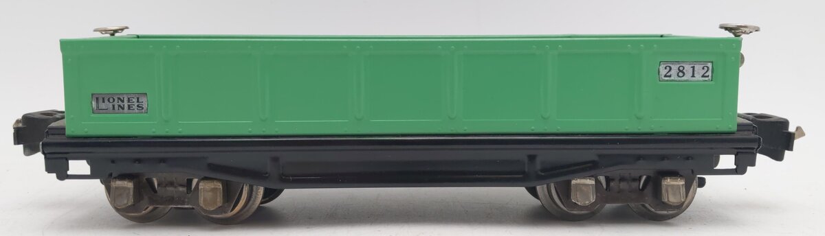 Lionel 2812 Vintage O Prewar Lionel Lines Green Gondola w/ Log Load
