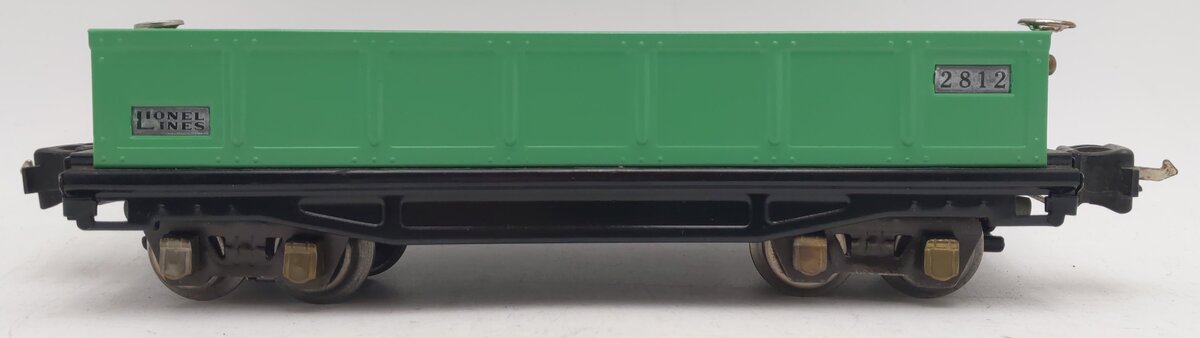 Lionel 2812 Vintage O Prewar Lionel Lines Green Gondola w/ Log Load