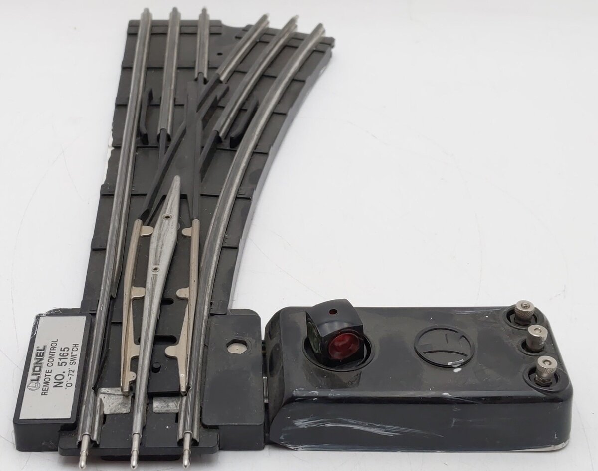 Lionel 6-5165 O72 Right Hand Remote Switch Turnout w/o Controller VG/Box