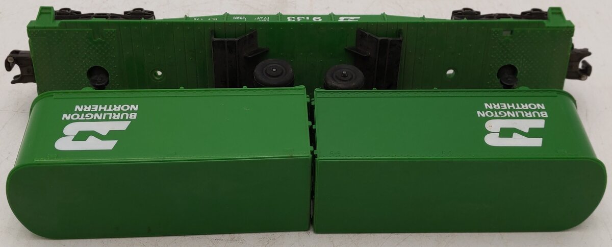 Lionel 6-9133 O Gauge Burlington Northern Flatcar #9133 with Trailers EX/Box