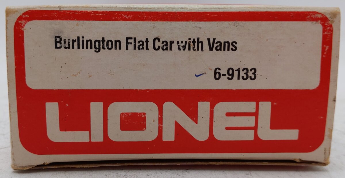 Lionel 6-9133 O Gauge Burlington Northern Flatcar #9133 with Trailers EX/Box