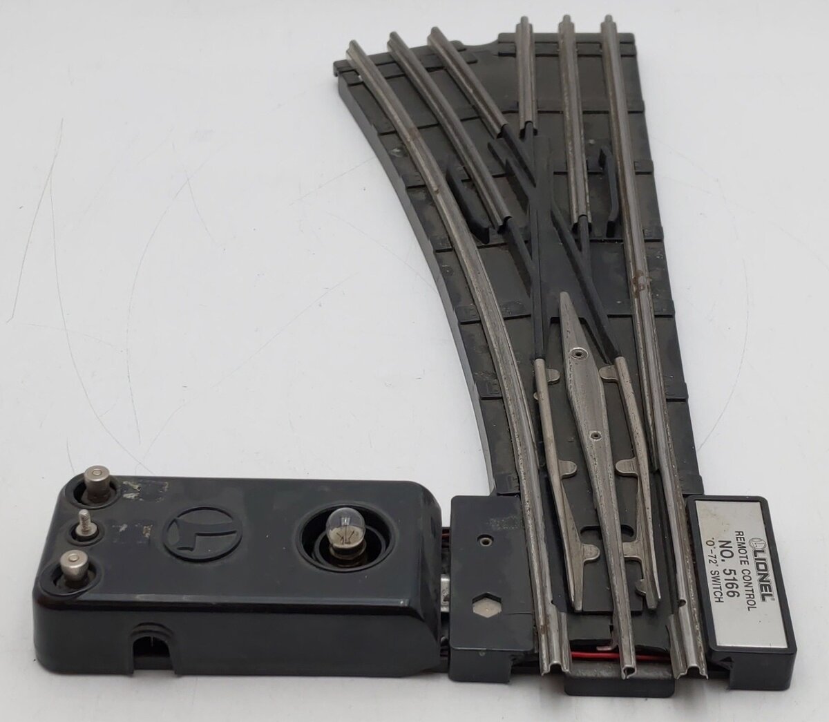 Lionel 6-5166 O Gauge Left Hand O72 Remote Switch/Turnout VG/Box