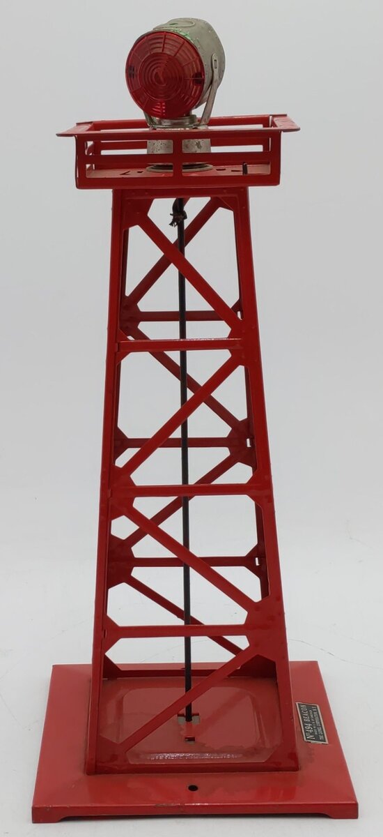 Lionel 494 Vintage O Rotating Tinplate Beacon Tower VG