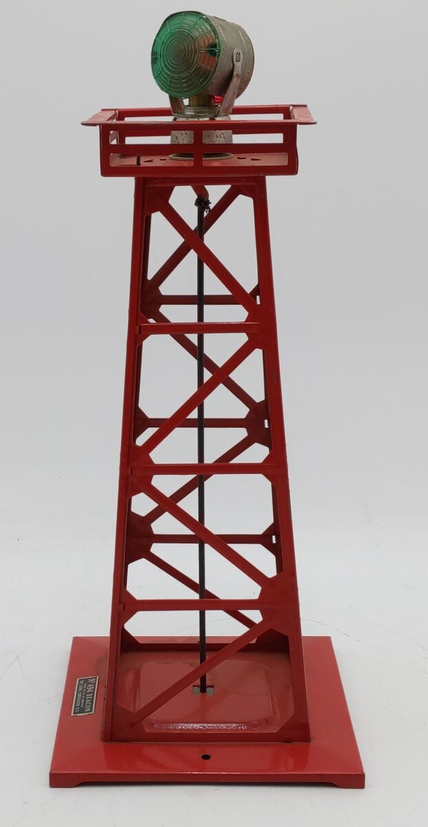 Lionel 494 Vintage O Rotating Tinplate Beacon Tower VG