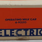 Lionel 6-9220 O Gauge Borden Operating Milk Car #9220 with Platform VG/Box