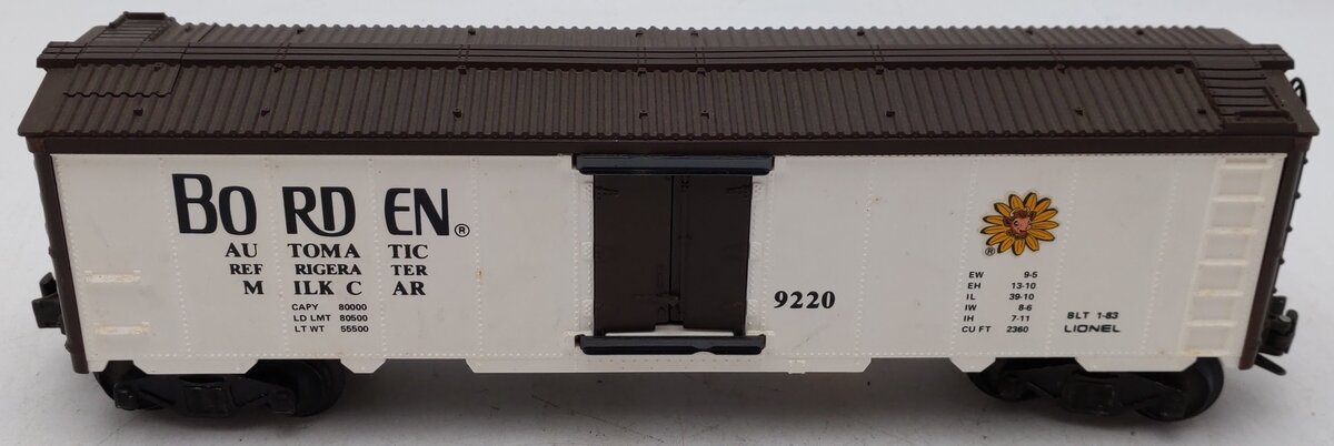Lionel 6-9220 O Gauge Borden Operating Milk Car #9220 with Platform VG/Box