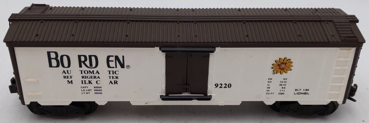 Lionel 6-9220 O Gauge Borden Operating Milk Car #9220 with Platform VG/Box