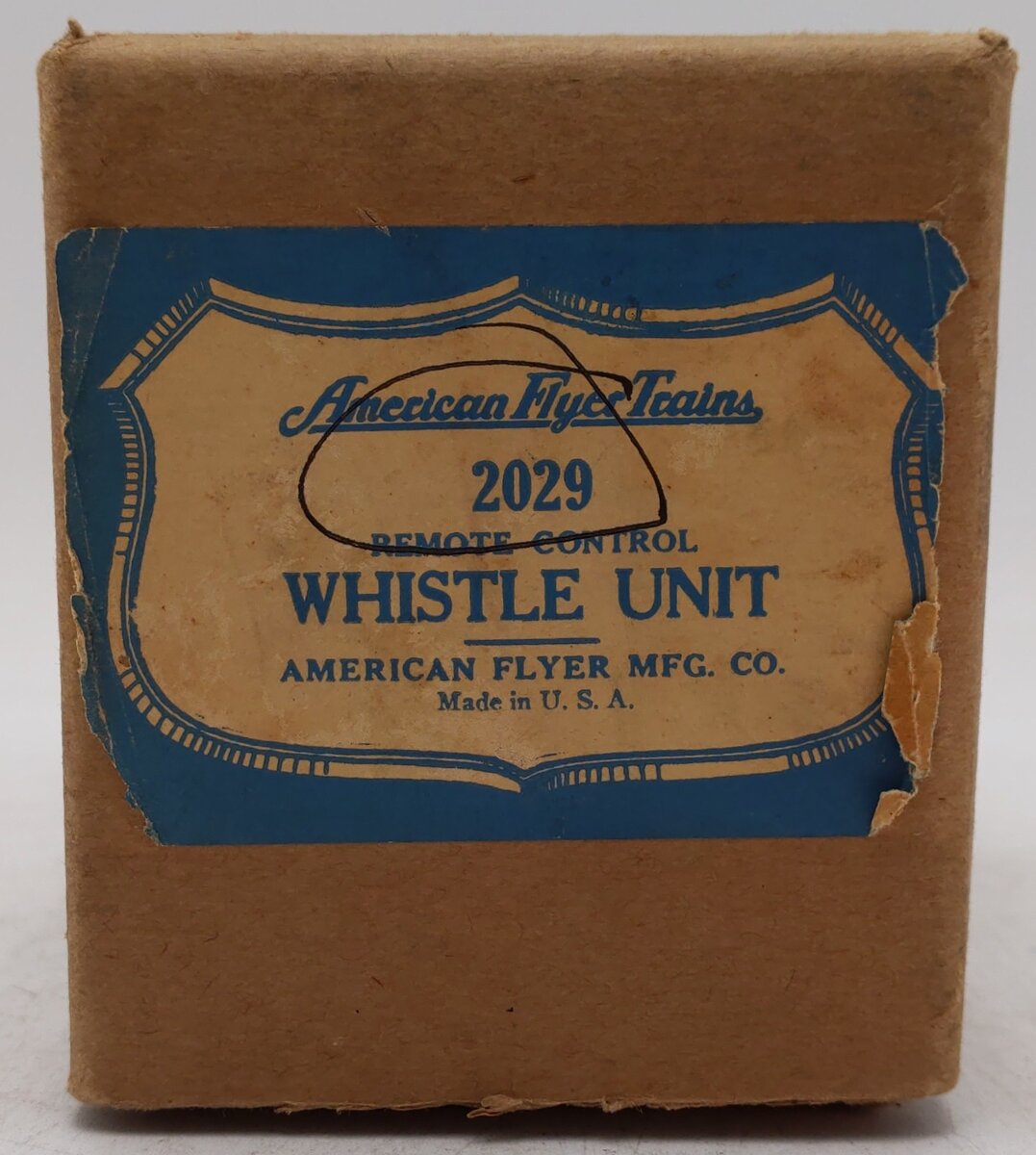 American Flyer 2029 Vintage O Billboard Whistle VG/Box