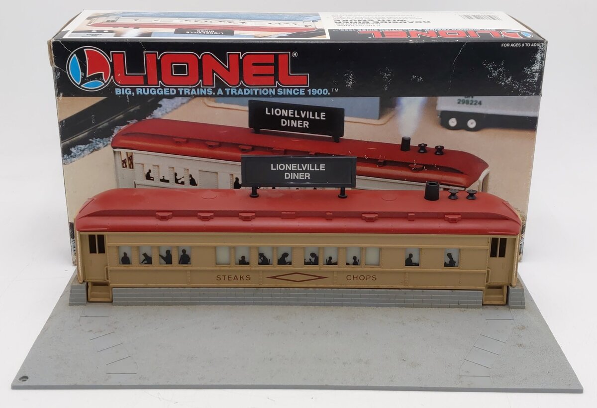 Lionel 6-12722 O Gauge Illuminated Roadside Diner w/Smoke Stack EX/Box