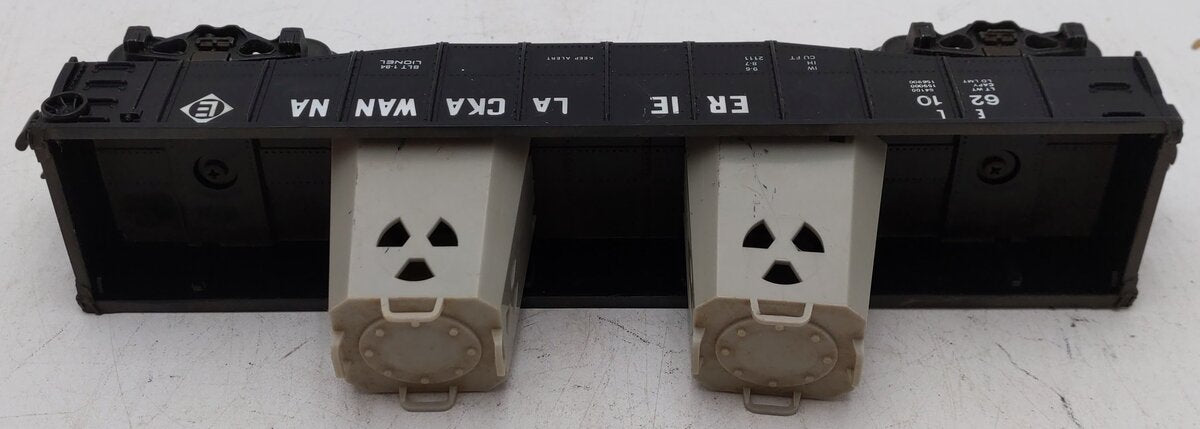 Lionel 6-6210 O Gauge Erie Lackawanna Gondola w/ Radioactive Containers VG/Box
