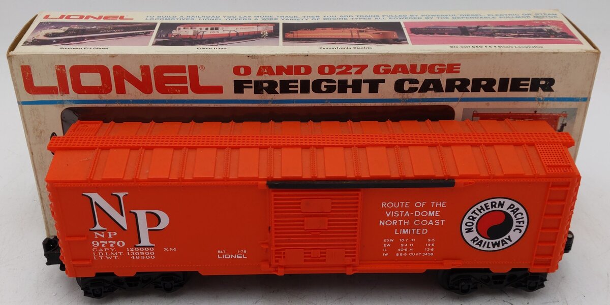 Lionel 6-9770 O Gauge Northern Pacific Boxcar #9770 EX/Box