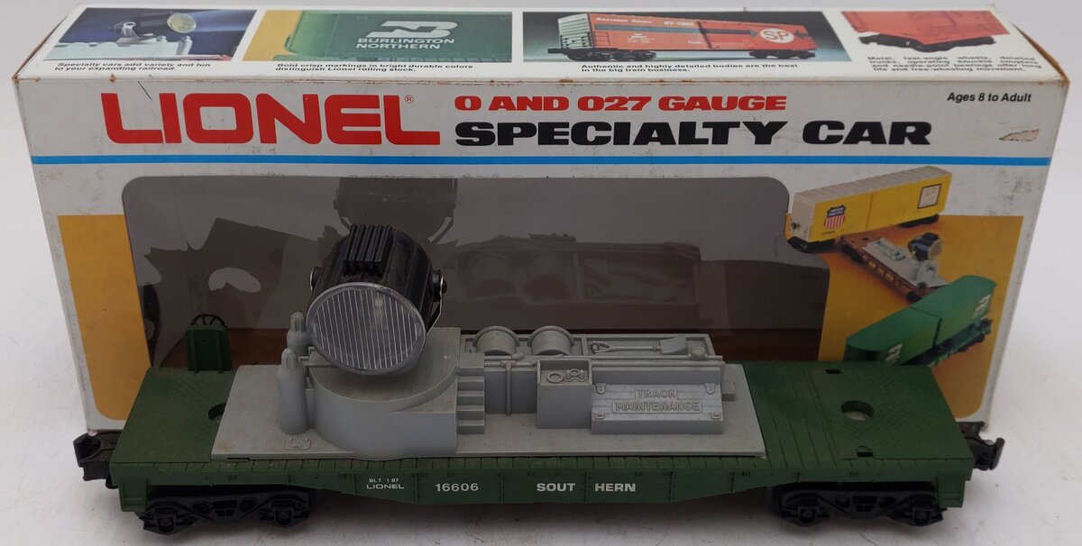 Lionel 6-16606 O Gauge Southern Operating Searchlight Car EX/Box